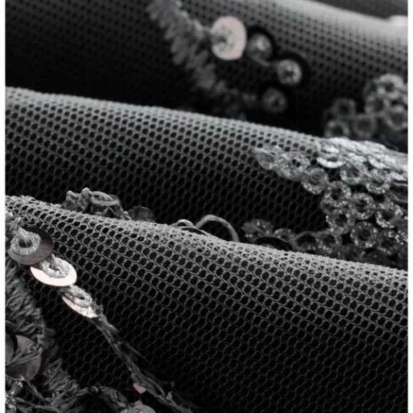 elegant party gray sequined fringe mini skirt - Picture 8 of 9